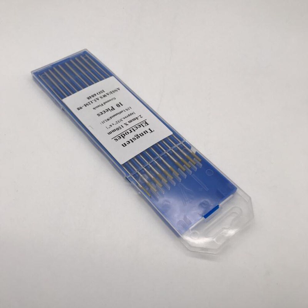 10pcs/1 Bag TIG Welding Tungsten Electrodes 1.5% Lanthanated WL15 Tungsten Electrode Welding Rods (1.6MM x 150MM)