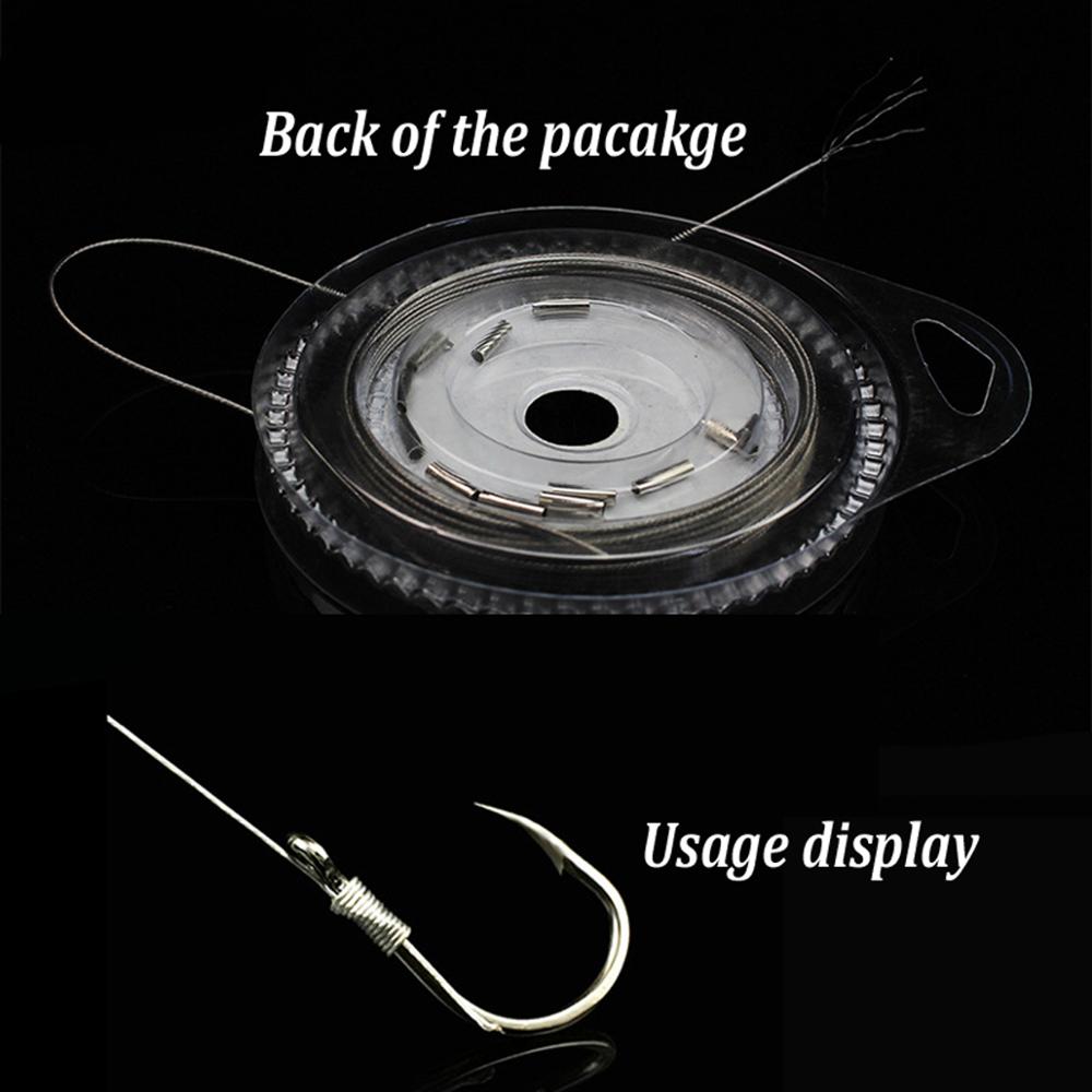 10M 7 Strands Braided Stainless Wire Fishing Line Rigging Material Leader Coating Jigging Wire For Freshwater and Sea Fishing