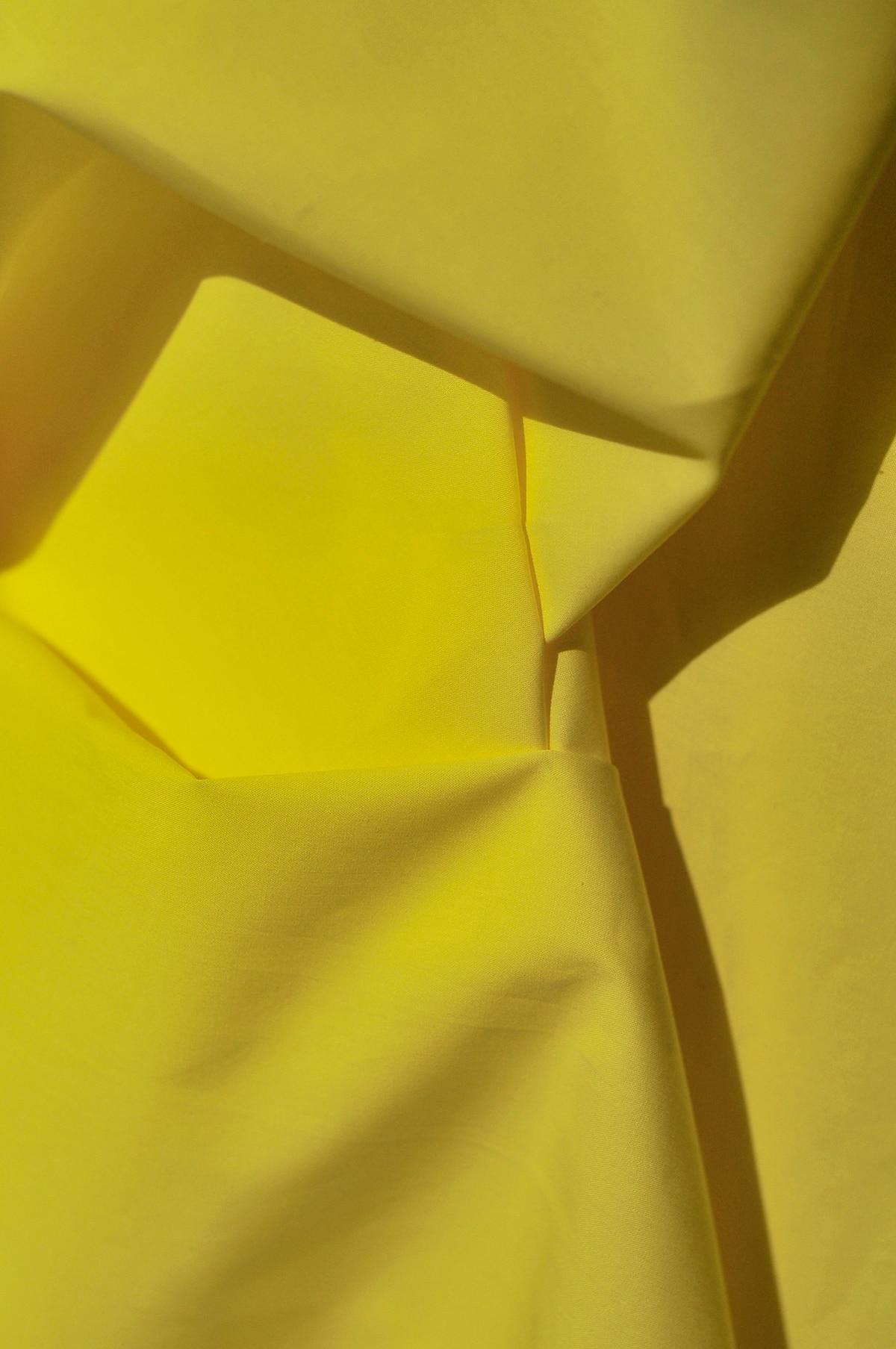 Cheese Yellow Shirt Fabric 100% Cotton High-Count High-Density 145cm Width Cloth Thin Type Slightly Perspective SS003