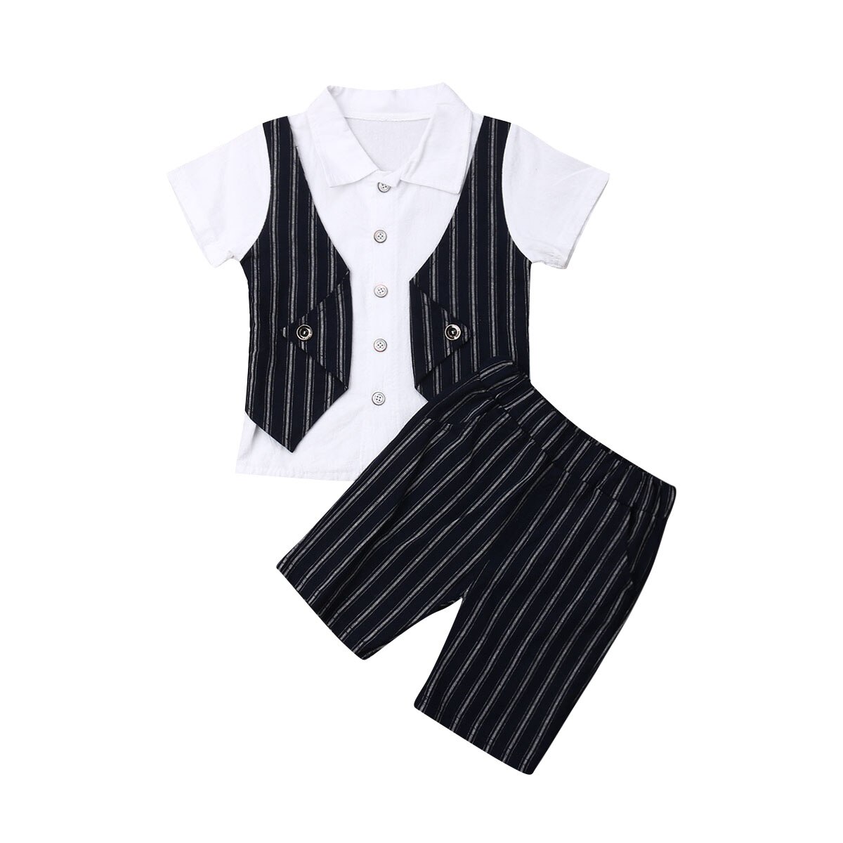 Pudcoco sommer baby klær gutter baby klær sett gentleman dresser vest t-skjorte shorts pjokk klær gutter 0-4y