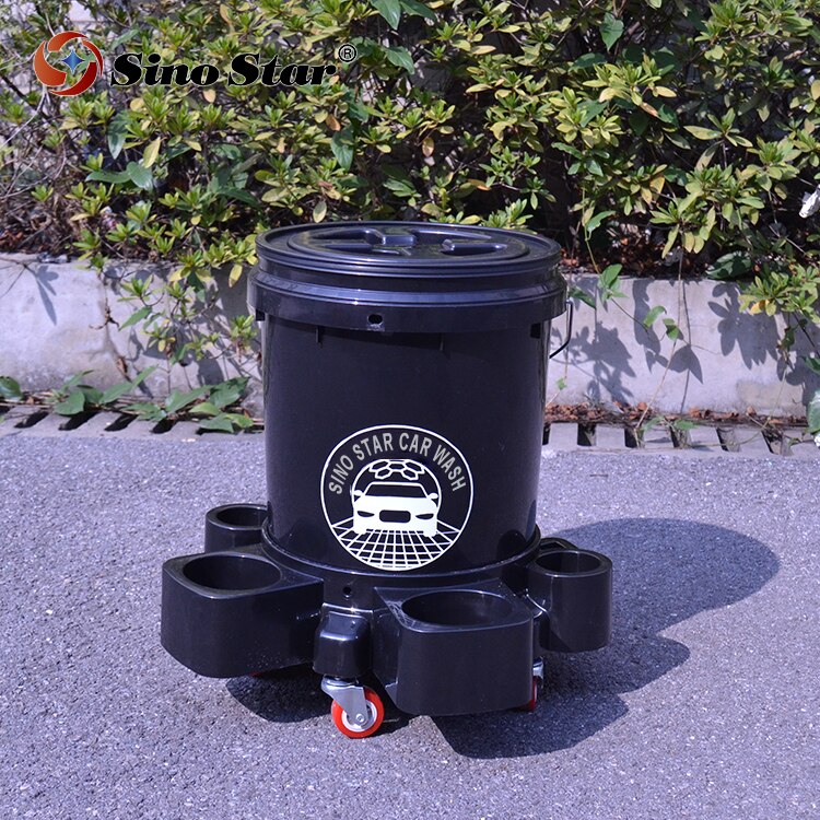 BJJN2 Plastic Multifunctional Car Wash Bucket With Grit Guard,Adjustable Tray For Auto Beauty