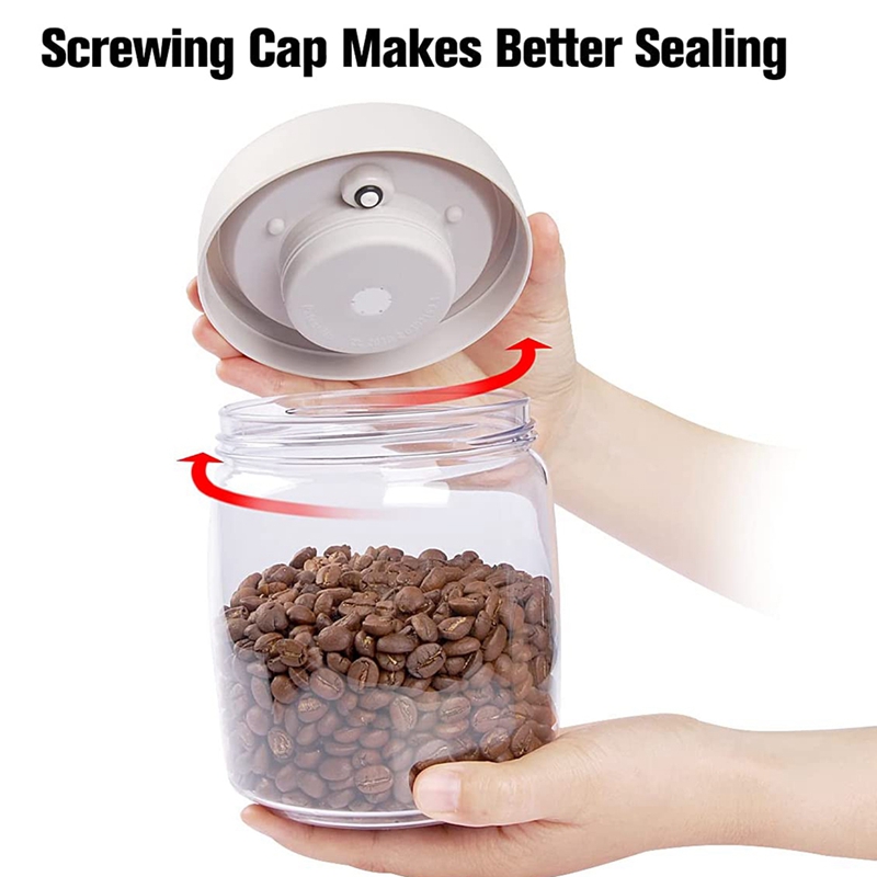 3Pcs Coffee Storage Container With One Way Oxygen -Release Valve,Air Tight Sealable Containers For Grain Nut