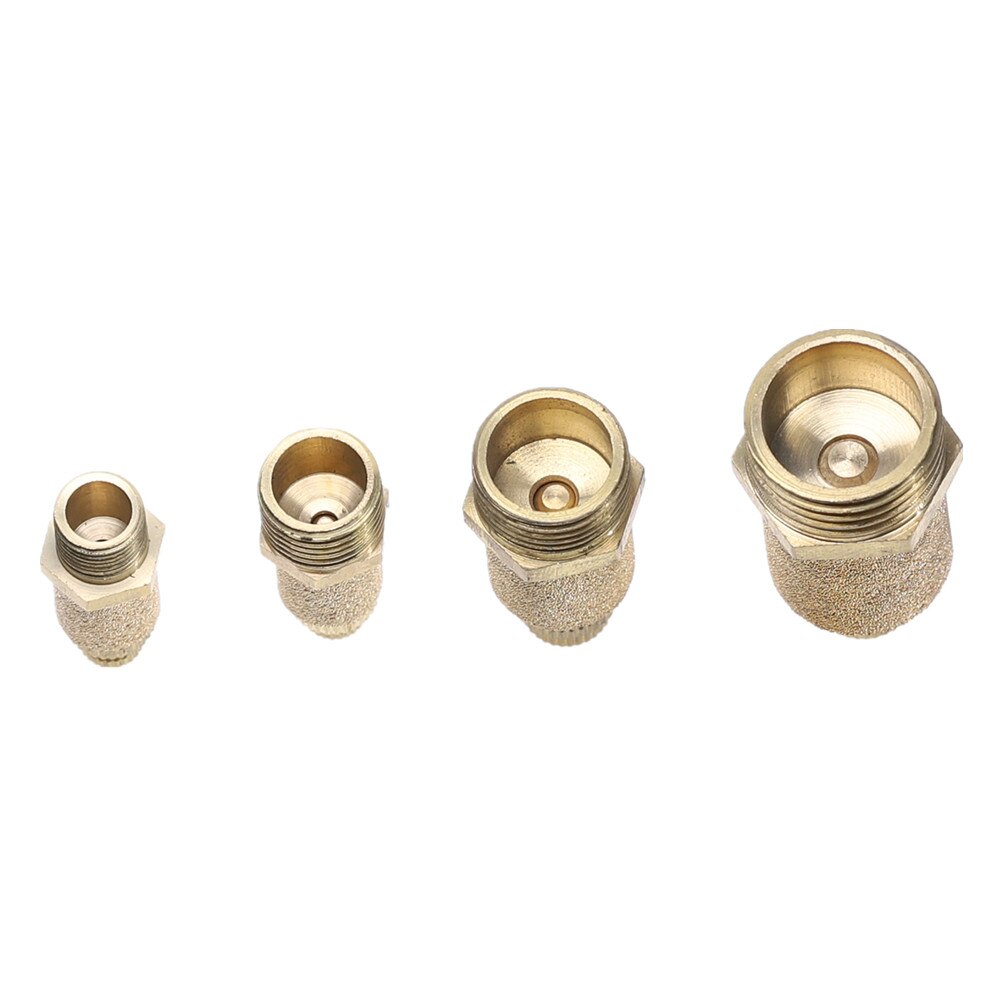 Pneumatisk Lyddæmper Filter Flow Hastighedsregulator Sinteret Bronze 1/8" 1/4" 3/8" 1/2" Gevind