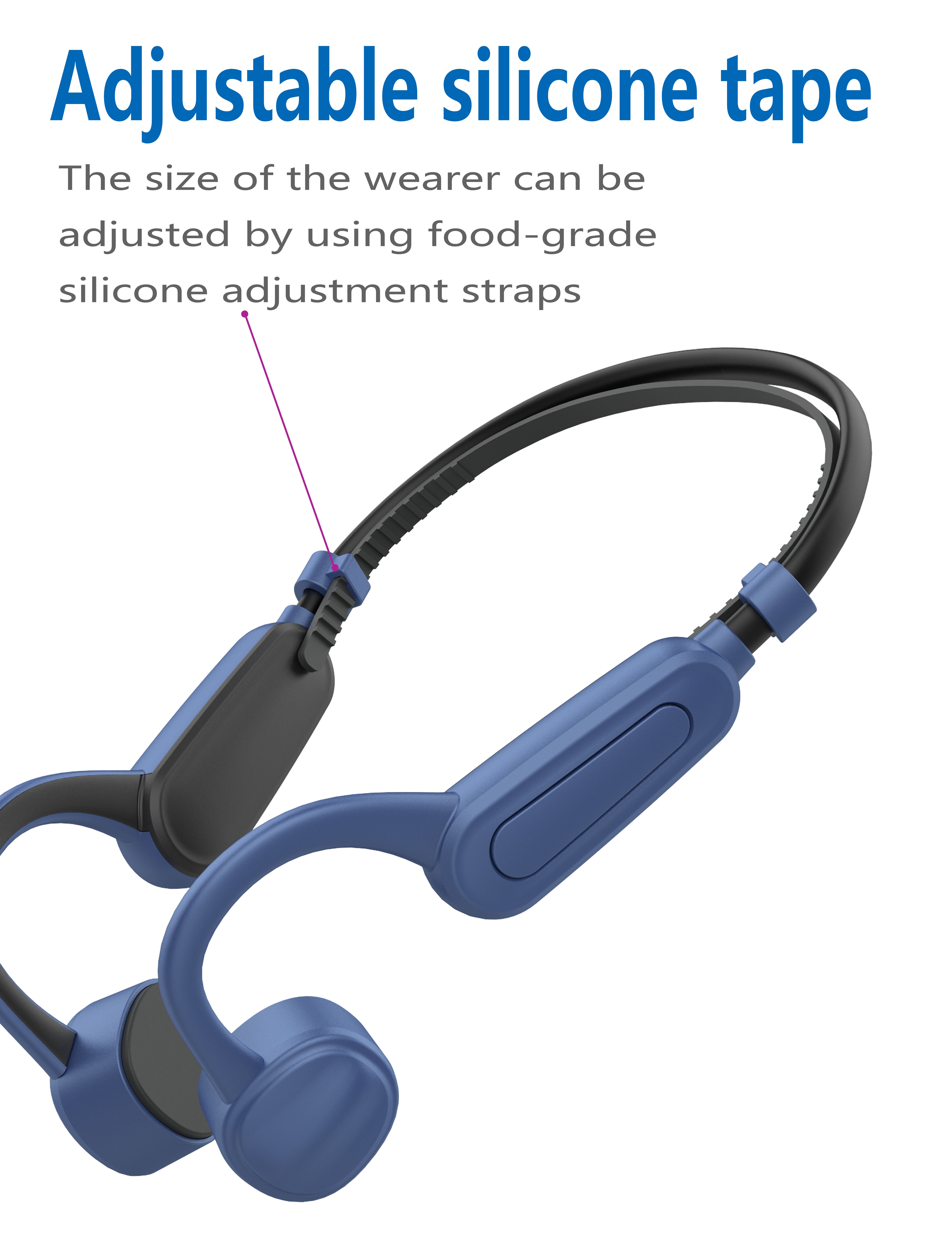 003 Waterproof IPX8 Diving Swimming Surfing Wireless MP3 Player 16GB Bone Conduction Bluetooth Headset Music Player