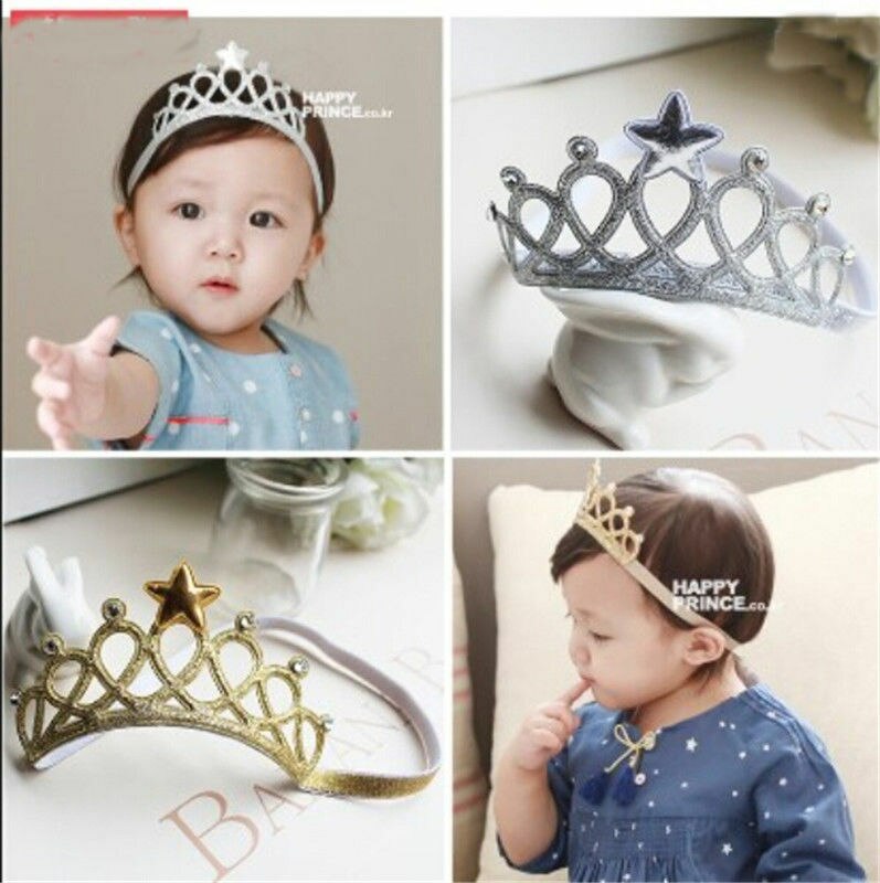Glittering Crown Cute Baby Headband Girls Hair Band Head Wrape Infant Hair Accessories Princess Tiara Headband