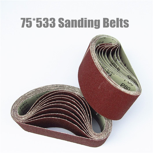 10 pieces 457*13mm Abrasive Sanding Belts 457X13 P40-240 Coarse to Fine Grinding Belt Grinder Accessories