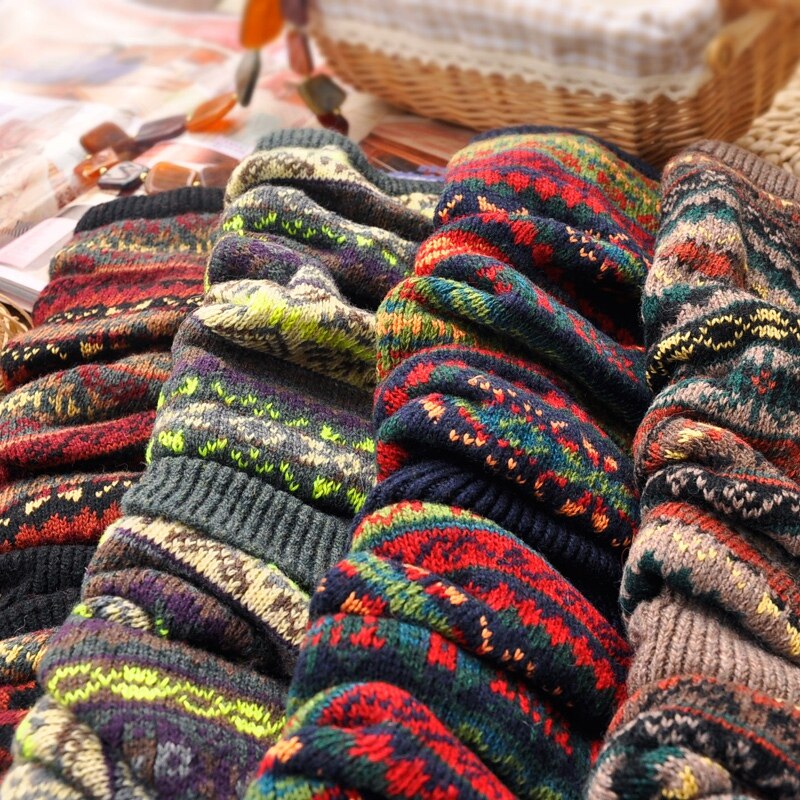 2022 Winter Over Knie Lange Knit Cover Haak Vrouwen Beenwarmers Legging Warme Gestreepte Kerst Pierna Mujer Dij Beenwarmers