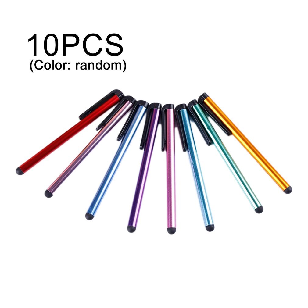 10 Stuks Universele Capacitieve Stylus Pen 7.0 Universal Stylus Touchscreen Pennen Willekeurige Kleur Voor Ipad Mobiele Telefoon