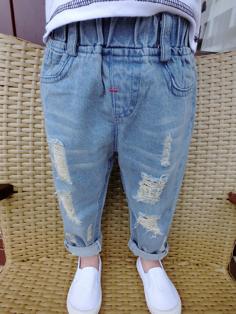Spring Kids Jeans Boys Jeans Children Jeans for Boys Casual Denim Pants 2-5Y Toddler