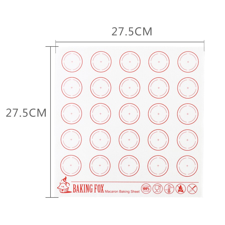 Multi-styles Silicone Macaron Baking Mat Extra Large Baking Mat for Rolling Macaron Pizza Dough Non-Stick Maker Holder Pastry