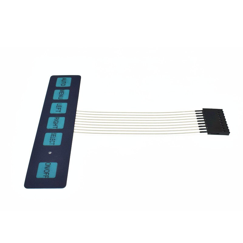 1 2 3 4 12 16 20 Key Button Membrane Switch 1x4 3x4 4x4 4x5 Keys Matrix Array Keyboard Keypad Control Panel DIY Kit For Arduino: 1x6 key