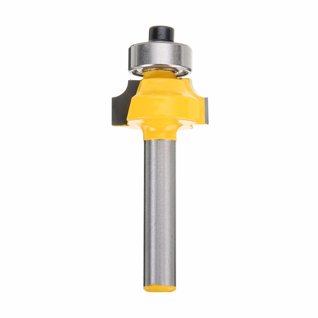 1pc Carbide Round Over Edging Router Bit Mayitr 1/8" Radius 1/4" Shank Woodworking Milling Cutter