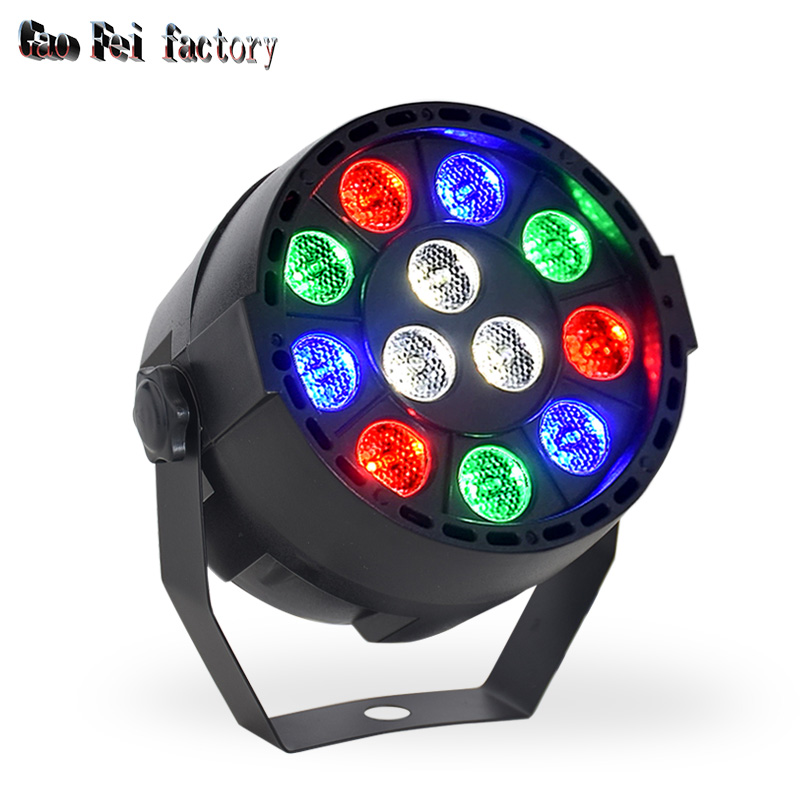 Mini iluminación plana llevada del lavado de la etapa de Par 12x3W RGBW para la luz de discoteca del club del partido de DJ: Enchufe estadounidense