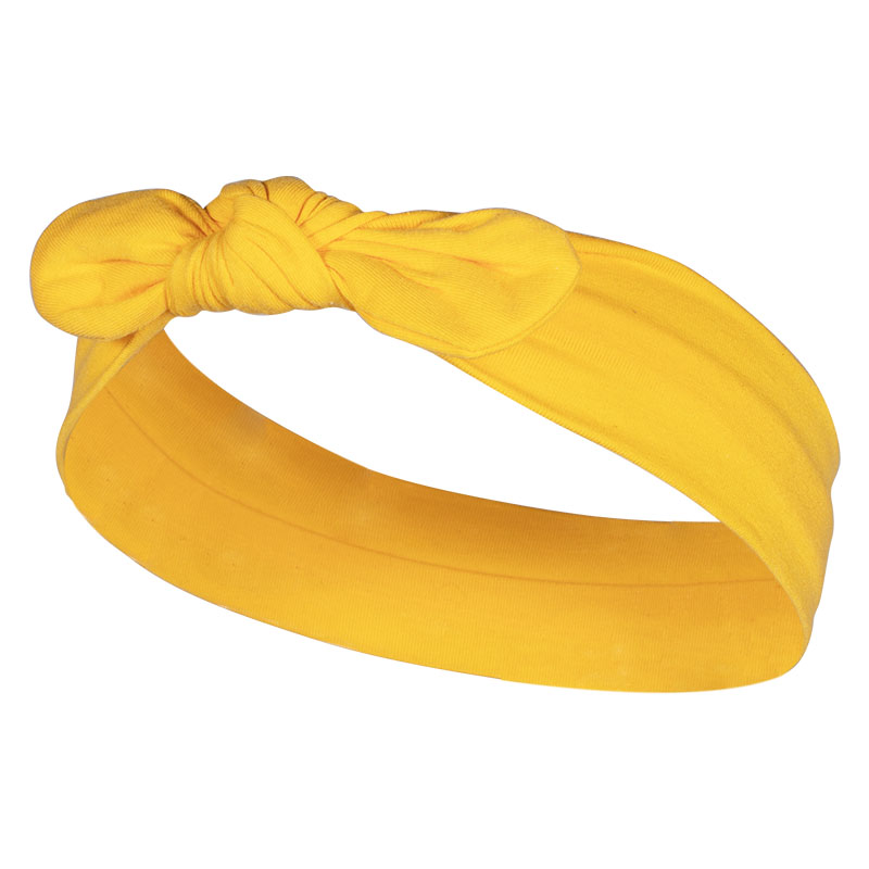 Bandeau Turban en coton avec nœud élastique pour femmes, 2022: FG105-5