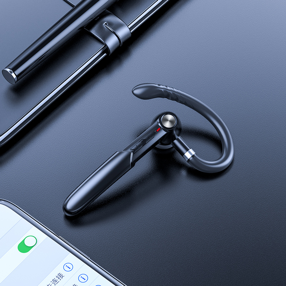 Dotykowe słuchawki kompatybilne z Bluetooth Bezprzewodowe słuchawki z mikrofonem Zestaw głośnomówiący Słuchawki douszne z redukcją szumów dla Xiaomi: Black