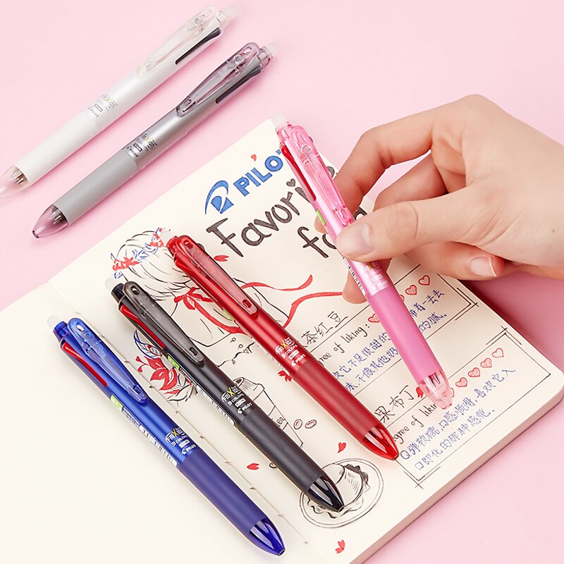 1 stk pilot frixion penn 3 in 1 slettbar gel penn multi farger lkfb -60ef /uf 0.5 / 0.38 mm pastellfarger
