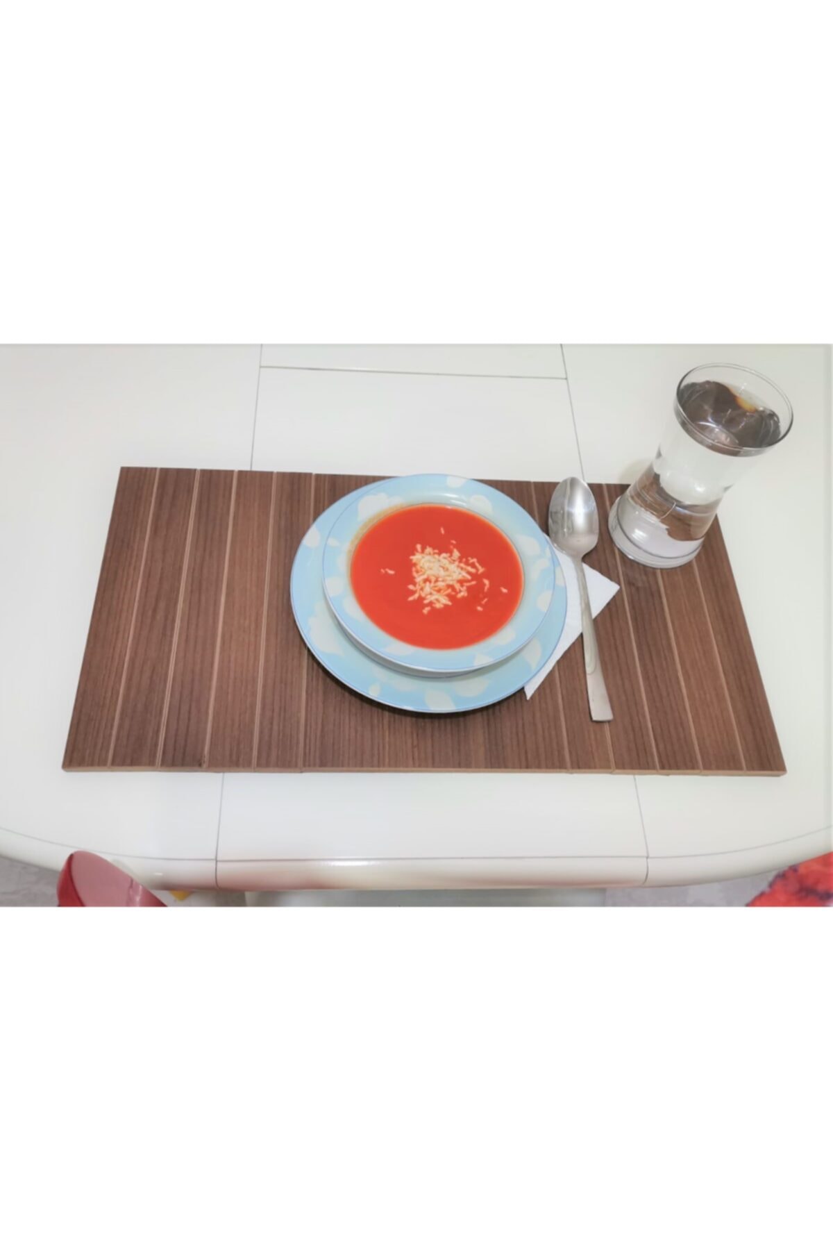 Walnut Portable Side Coffee Table 1 pcs 50x25 cm