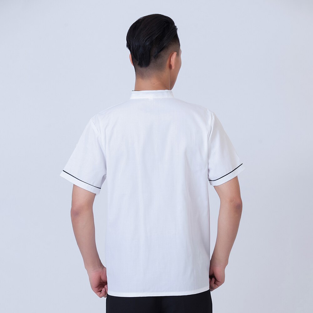Åndbar hoteluniform kantine bearbejdning tjener kok restaurantuniform hotel husmor arbejdsbord kaffebar kokkeskjorter