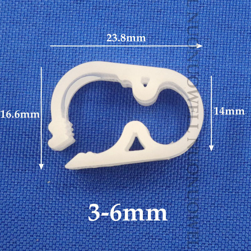 5-20pcs 3~18mm Adjustable PE Plastic Water Stop Clamp Fish Tank Soft Hose Pipe Flow Regulator Control Robert Clamp Switch Damper: Gold / 3/4''