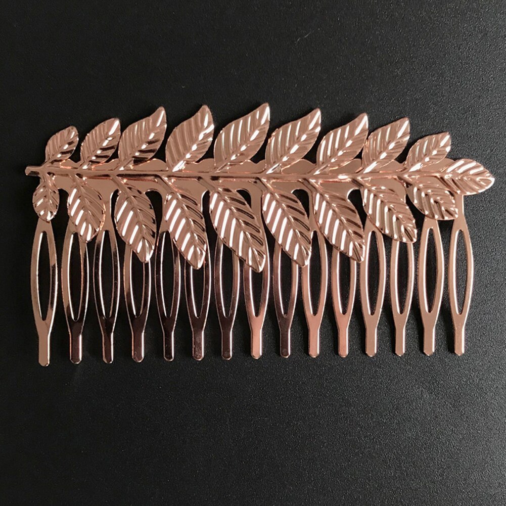 Greco da Sposa Accessori per Capelli da Sposa Copricapo Oro Foglia Argento Della fascia Pettine Dei Capelli Della Forcella Della clip di Gioielli Della corona Copricapo: rosa oro