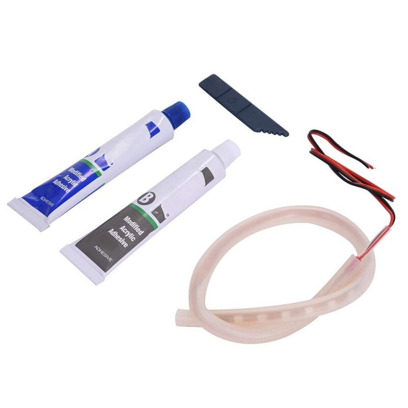 Motorcycle LED Light Red Motorbike Exhaust Pipe Lamp Warning Firing Indicators Scooter Refit Torching Thermostability Light