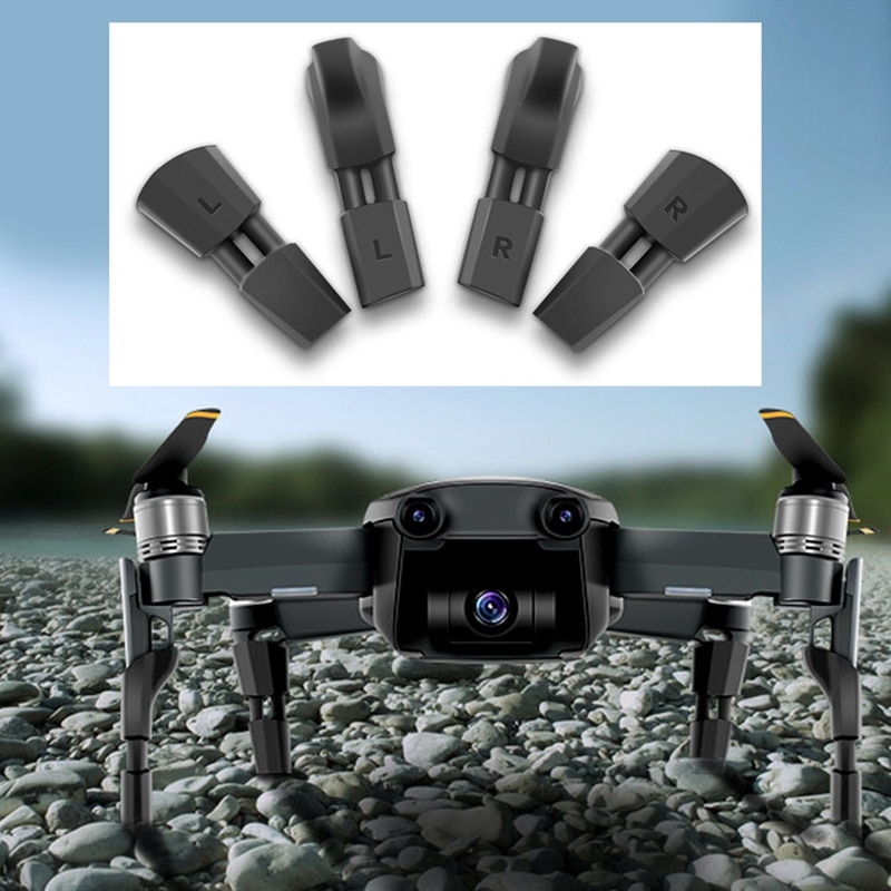 4 stk landingsudstyrssæt til dji mavic air drone quick release fødder højere stødabsorberingspuder mat ben reservedele tilbehør