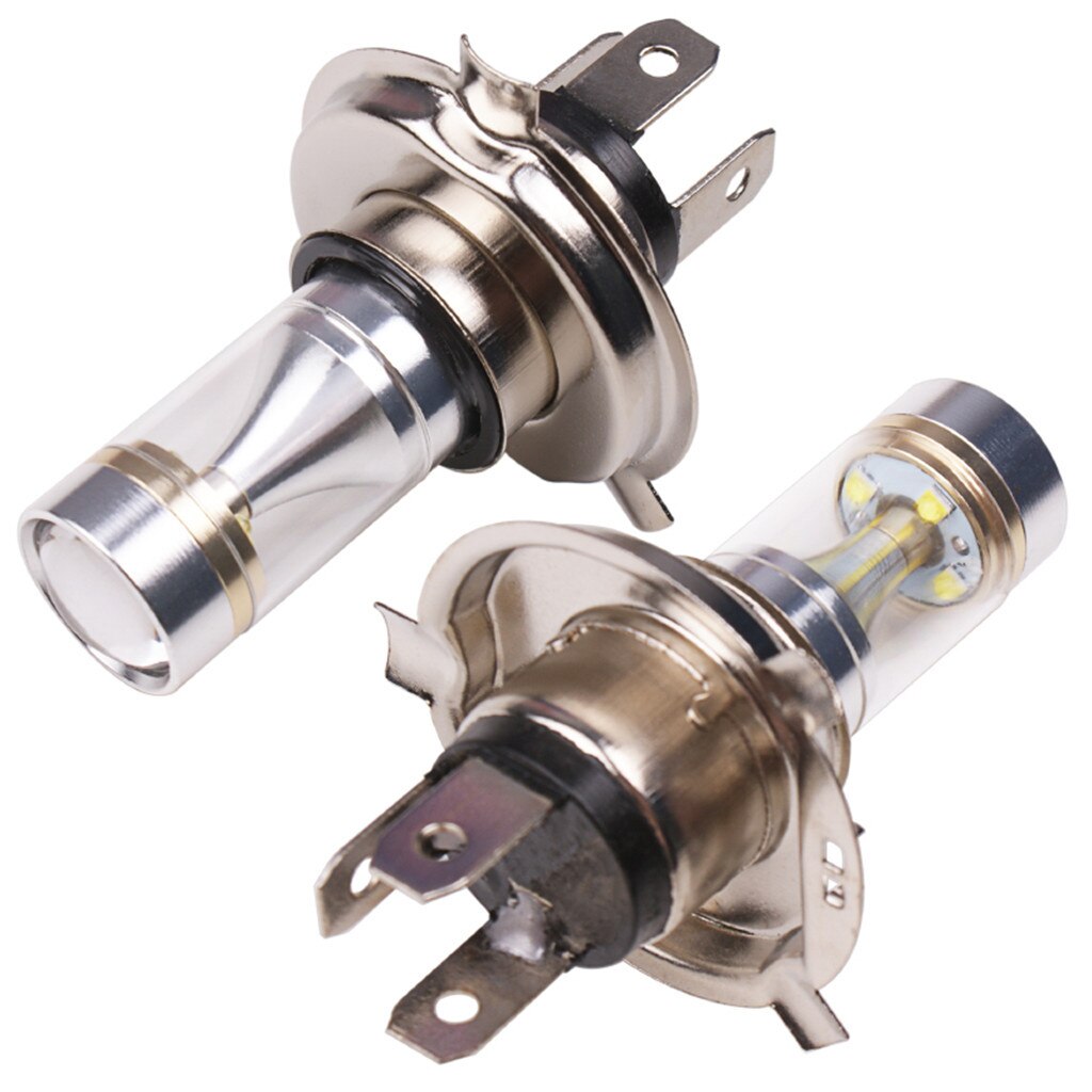 1Pcs H4 car front fog light LED Bulb Off Road Fog Light 6500K 12V 6LED 2525 accessory refit lamp Driving Light white 19Apl9