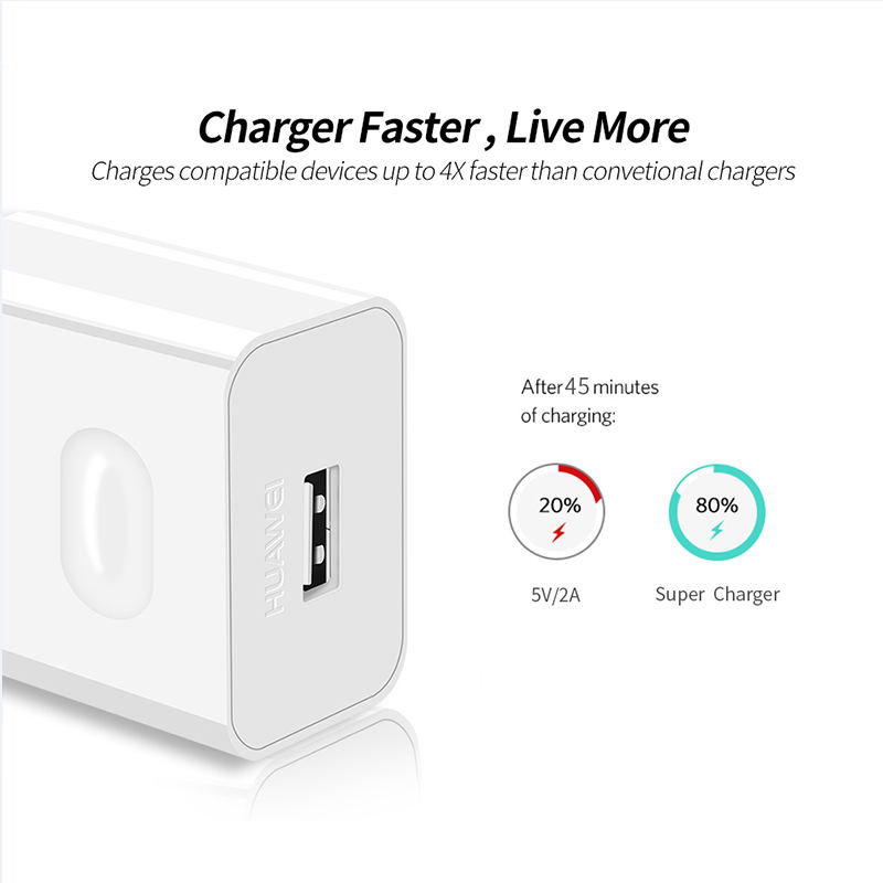 Huawei Usb Charger Muur Travel Supercharge Snelle 100% Originele 5V4.5A 5A Usb Type C Kabel P20 Pro Lite P10 P9 plus Mate10 Mate9