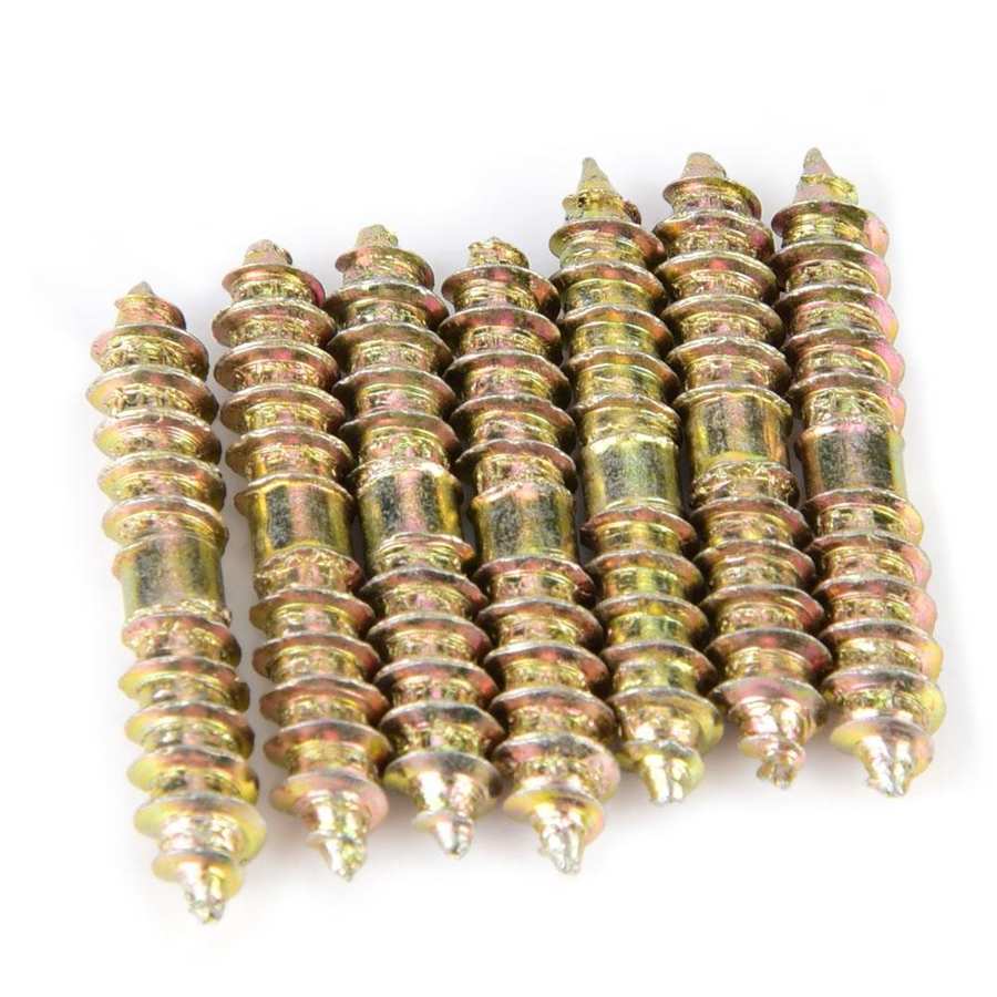 Självgängande gängad skruv 30mm förzinkning fixerande pluggskruv hangänga 5mm dia gängad skruv för trä till trä