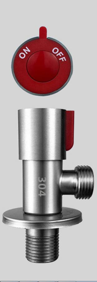 SUS304 Stainless Steel Full Copper Valve Core Triangle Valve Valve Water Heater Kitchen Bathroom Toilet Angle Valve: B-RE