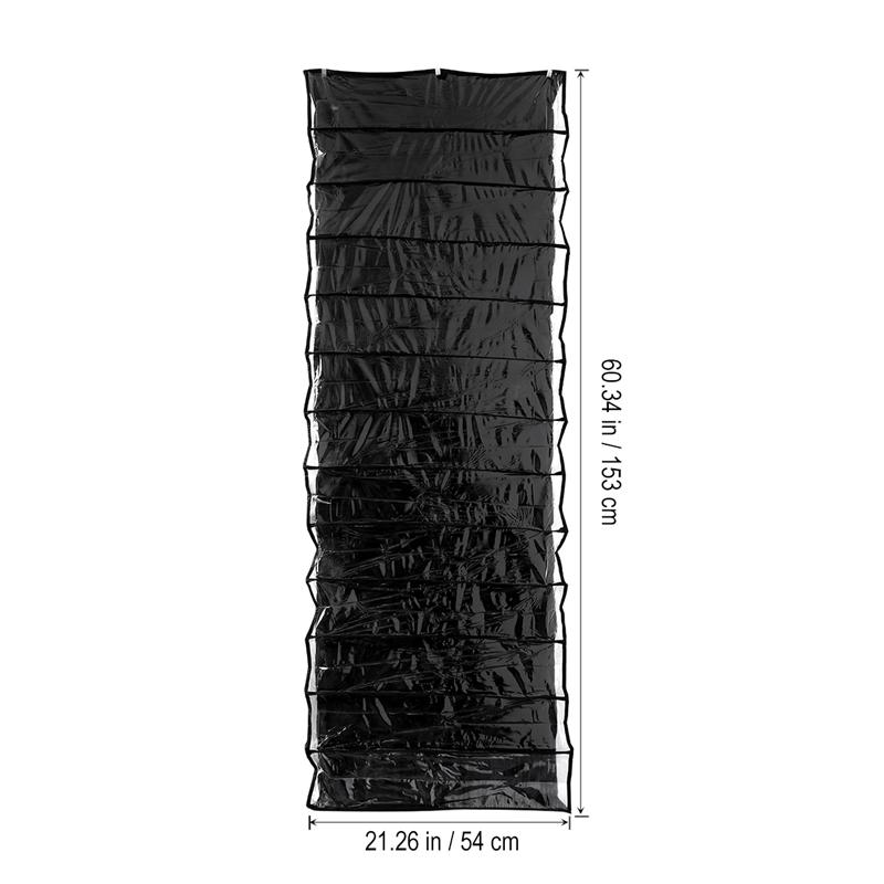 26 grote zakken boven de deurhanger, schoenenorganizer, kastplanken, opbergrek, ruimtebesparend (wit)