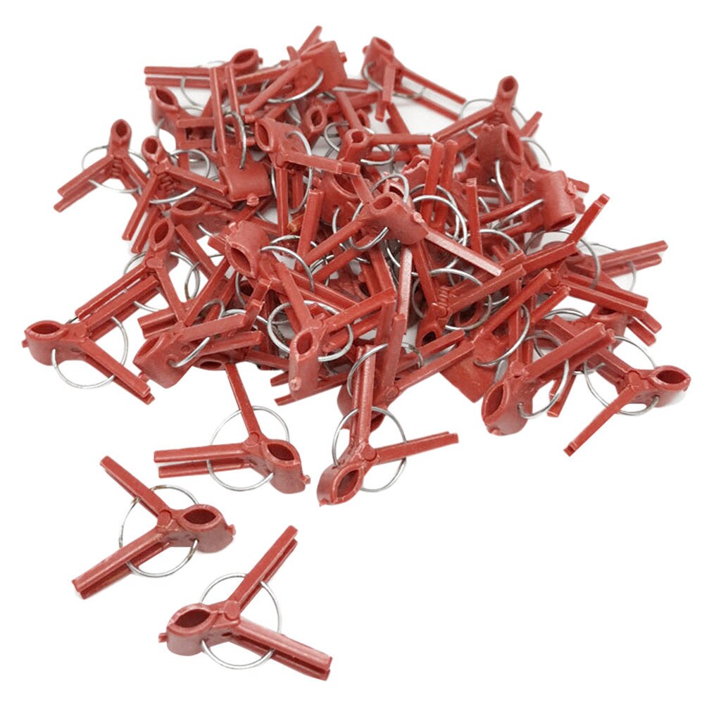 200pz Di Plastica innesto Innesto clip di Pianta Da Giardino Supporto per la Verdura Fiore di Pomodoro Steli aggiustare Crescere in Posizione Verticale Strumento Innesto: Default Title