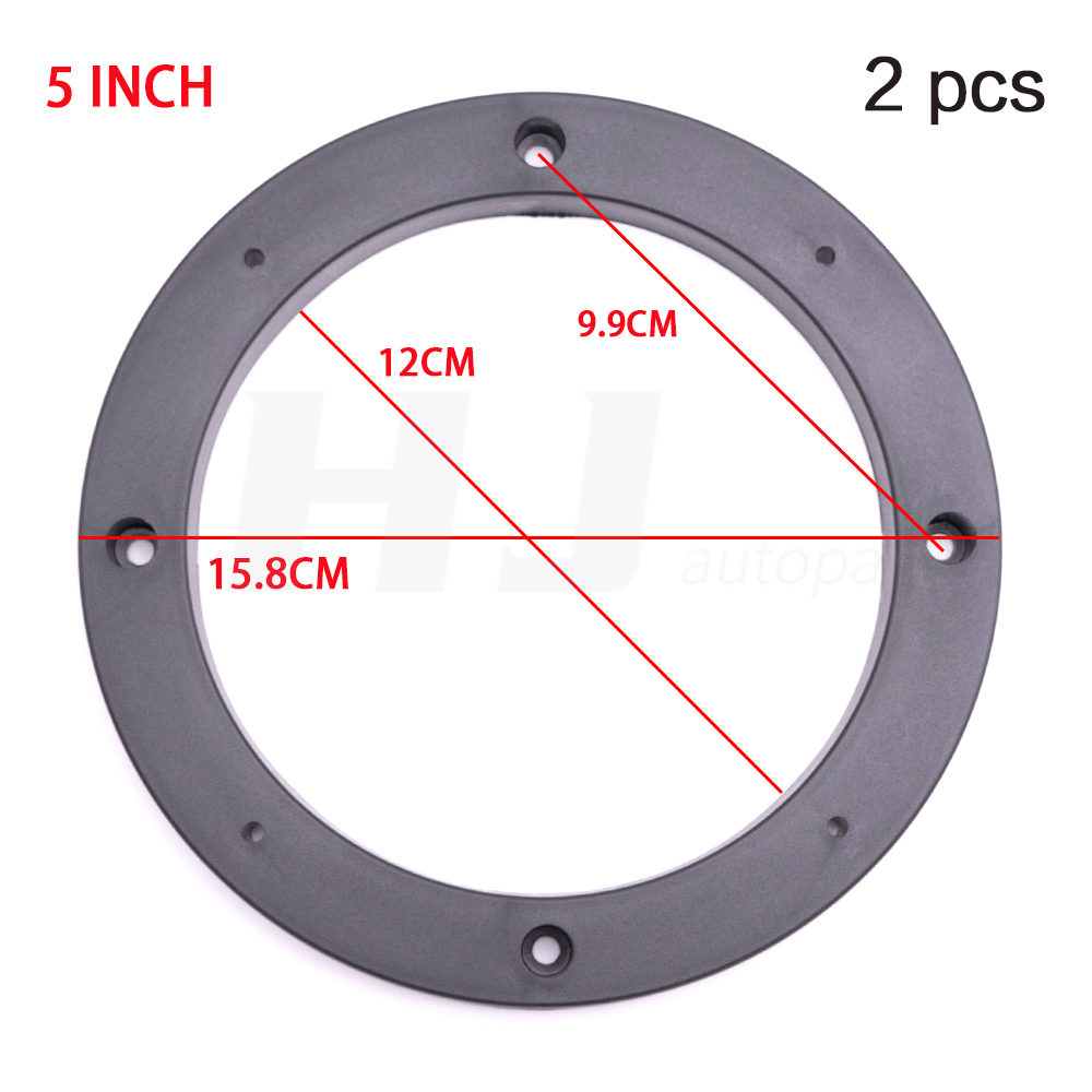 2 stk. 6*9 4 5 6.5 tommer universal bilstereo højttaler afstandsskive plastik måtteringe subwoofer beslag holder adapter til bil: Orange