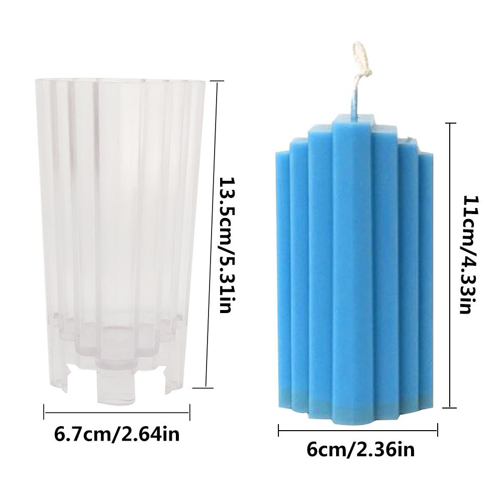 Candle Mold Silicone Mould DIY Handmade Crafts Candle Making Clay Resin Molds Aromatherapy Plastic Candle Mold Home Decoration: 03