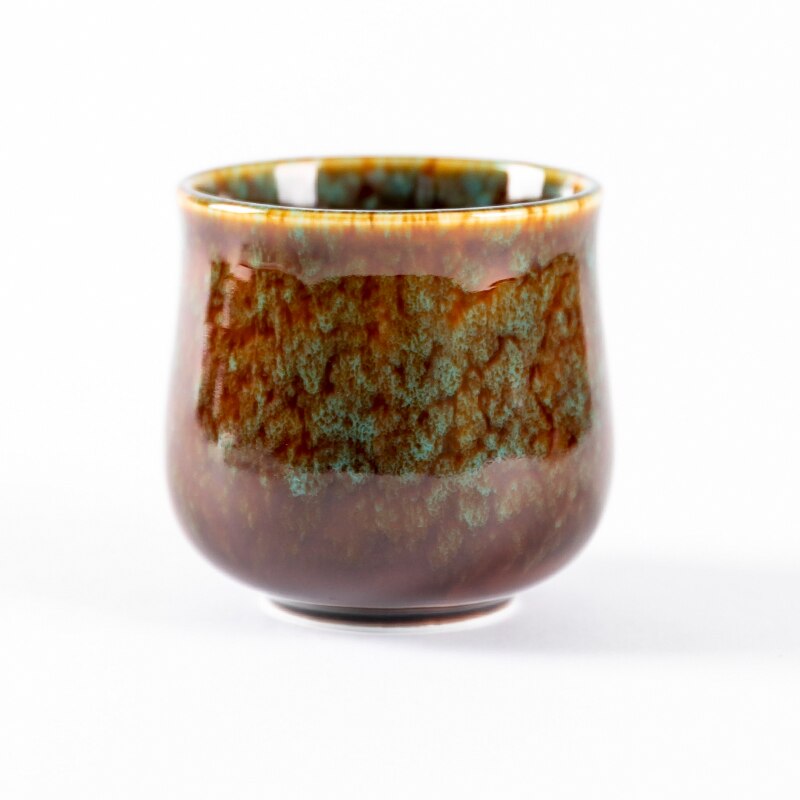 150ml to180ml Chinese Retro Handmade Random Texture Color Glaze High Temperature Firing Ceramic Teacup Porcelain: 6