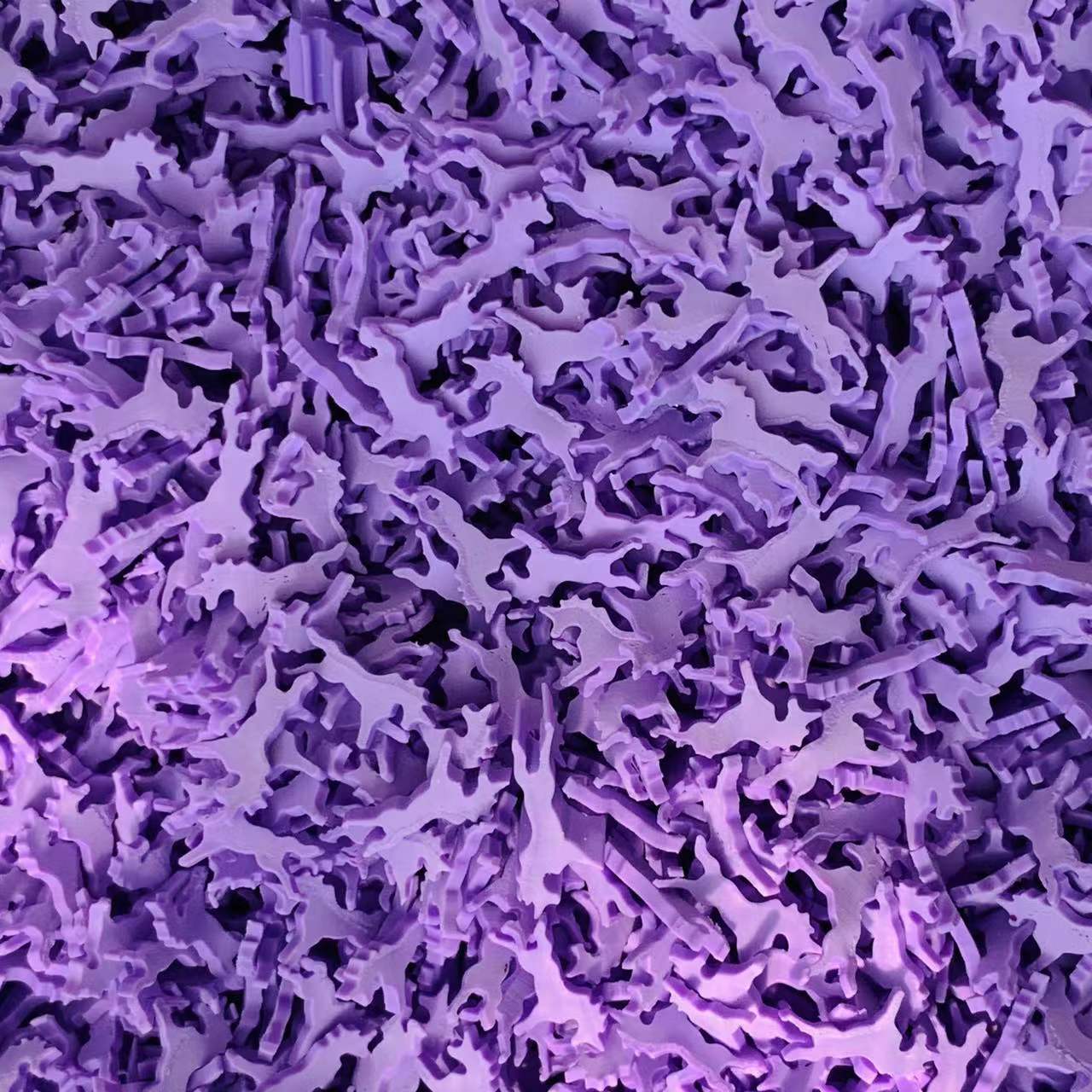 Tranches de licorne en argile polymère, , 500g, joli filet de cheval pour décoration Mobile, accessoires artisanaux DIY: purple