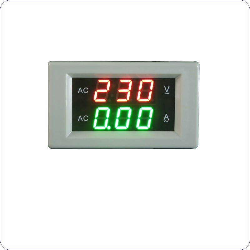 amperímetro de voltímetro de CA Digital AC 60-300V 0-10A Led voltímetro de amperios AC130-500V metro del panel actual