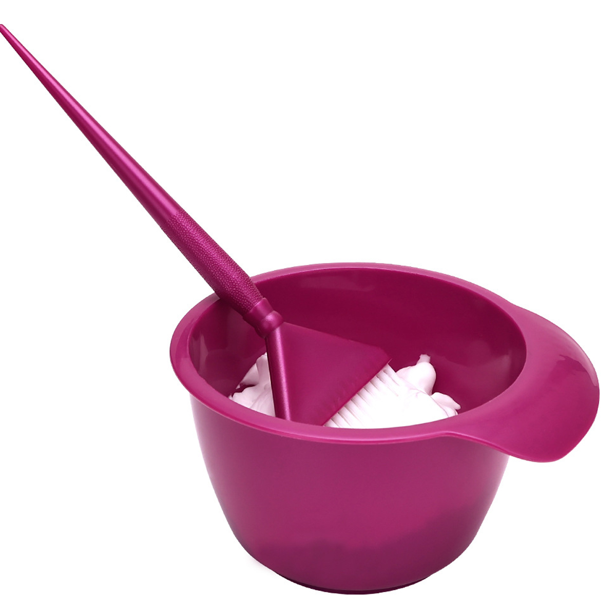 2 -delige kappersverfset, professionele haarverfset met kwast, mengkom en andere kappersbenodigdheden.