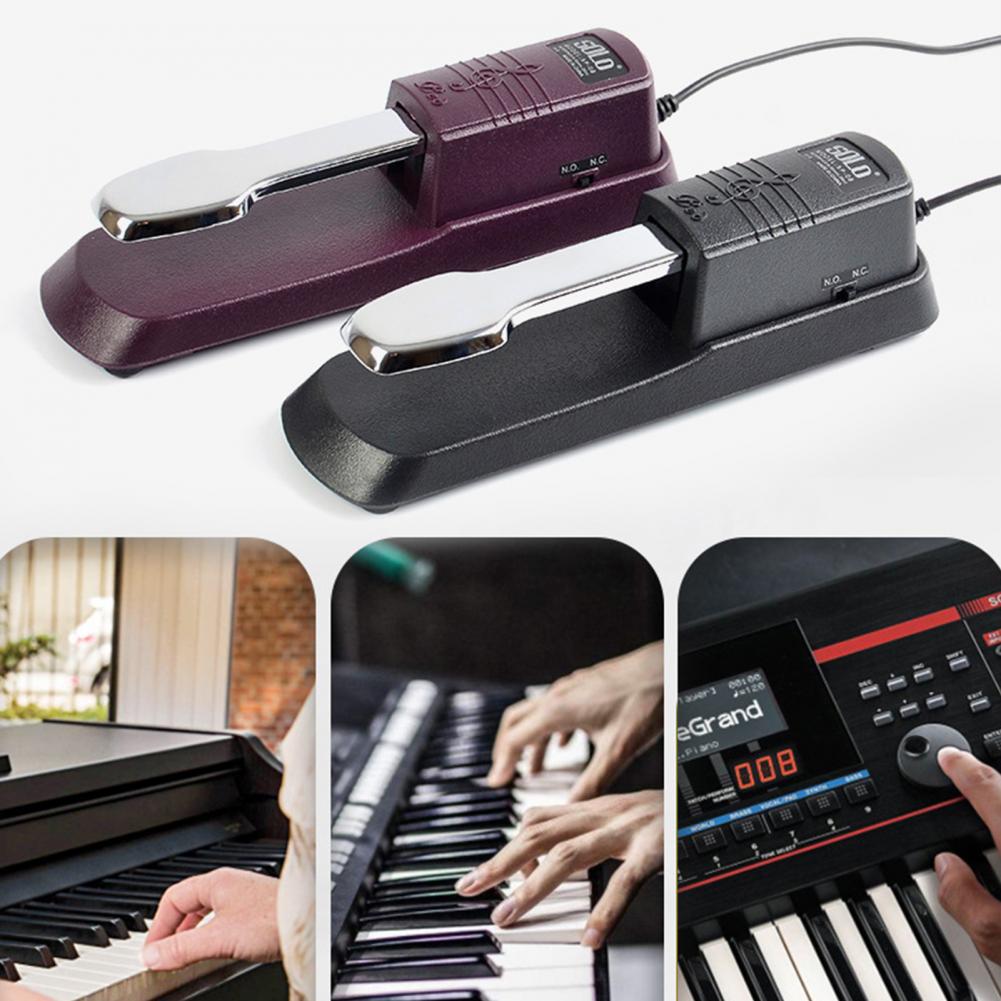 Sustainpedaal Universele Sound Enhancement Legering Staal Piano Toetsenbord Elektrische Piano Elektronische Toetsenbord Synthesizer Demper