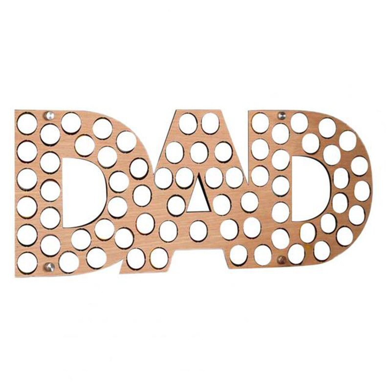 -DAD Wine Bottle Cap Display Map Beer Collection Holder Unique Fathers Day Beer Bottle Cap Collection: black