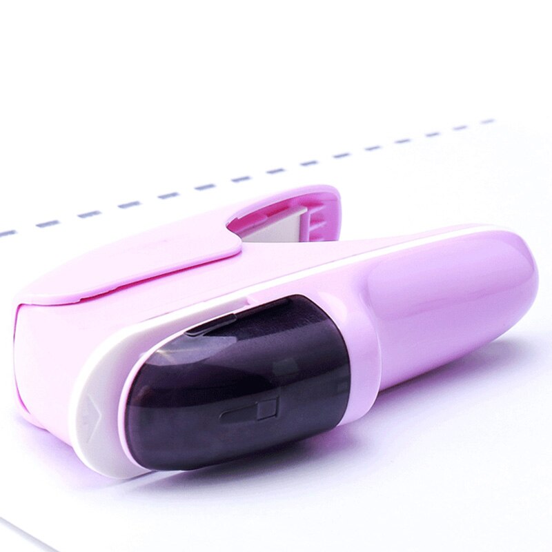 No Nails Stapling Machine Mini Cute Book Stapler No Staples Required Stapleless Stapler Paper Stapling Stapler Without Staple Wh