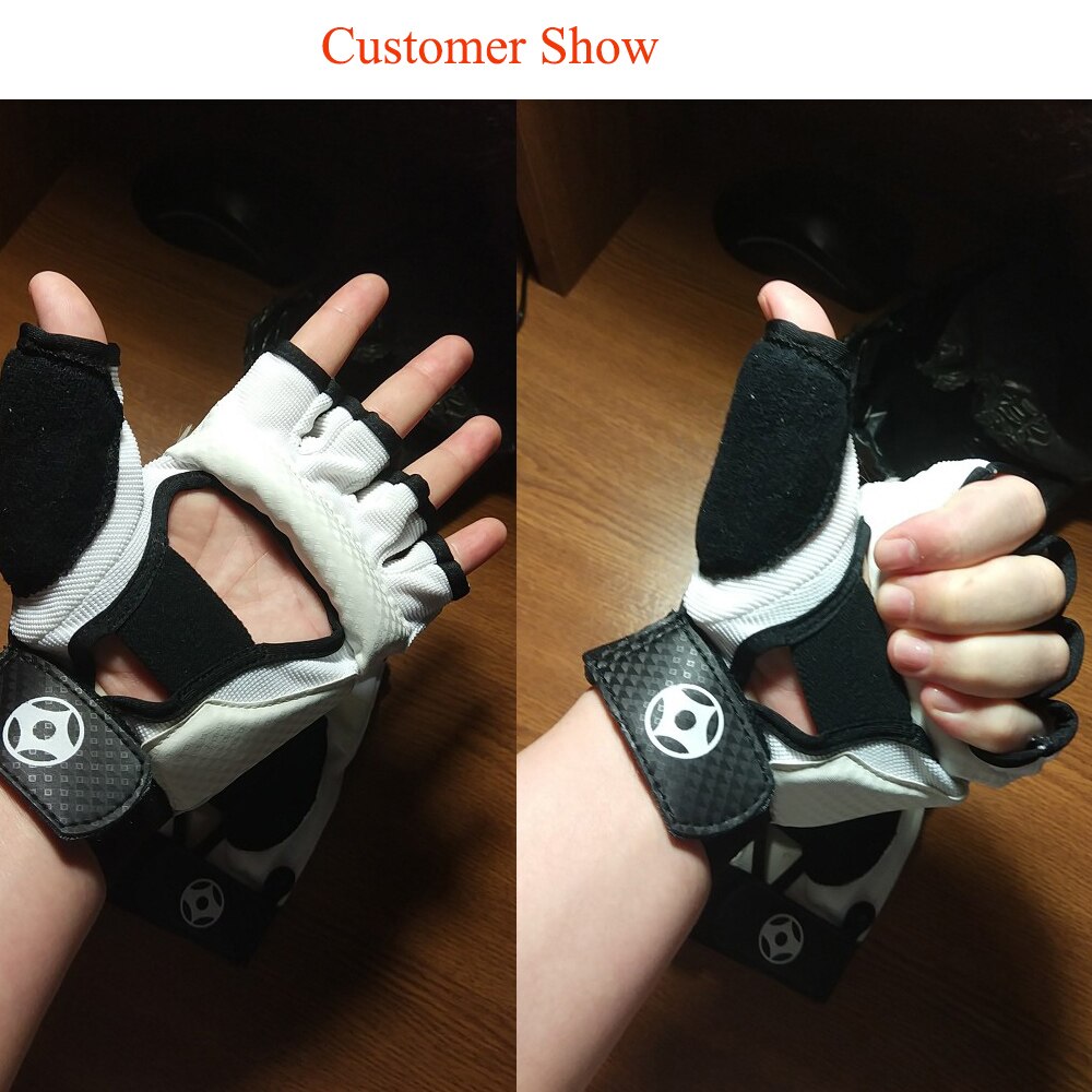Guantes de kárate Kyokushin Kai, protectores de manos de lucha, Taekwondo, kárate, Kyokushin, Equipo de Boxeo