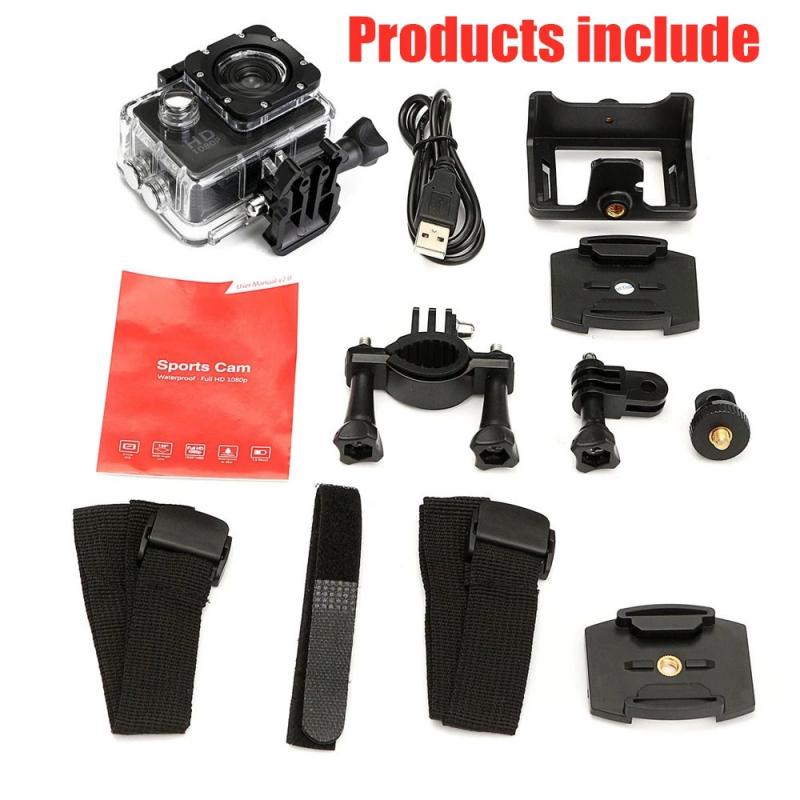 Waterproof 12MP Camera HD 1080P 32GB Outdoor Sports Action LCD Camcorder Camera Mini DV Video Camera
