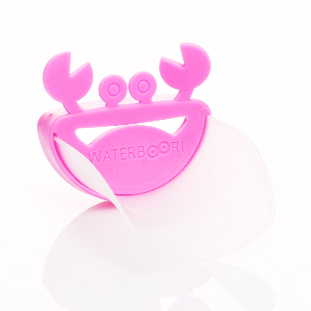 Silicone Tubs crab kids Faucet Extender children Hand Washing extender Bathroom Sink Rubber Water Reach Faucet sink: 4
