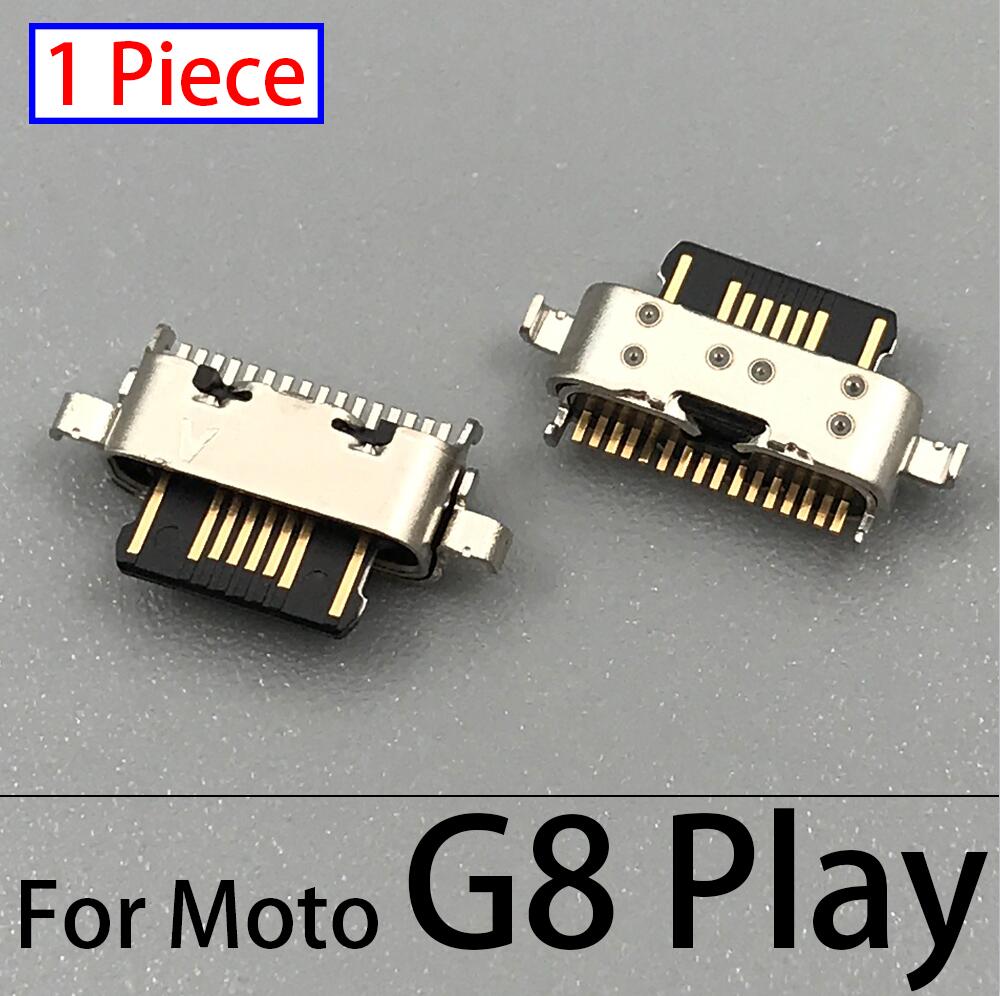 Conector de cargador USB tipo C, Conector de puerto de carga de datos para Motorola Moto G3 G4 G5 G5S G5S G6 G7 Plus G8 Power Play: Moto G8 play