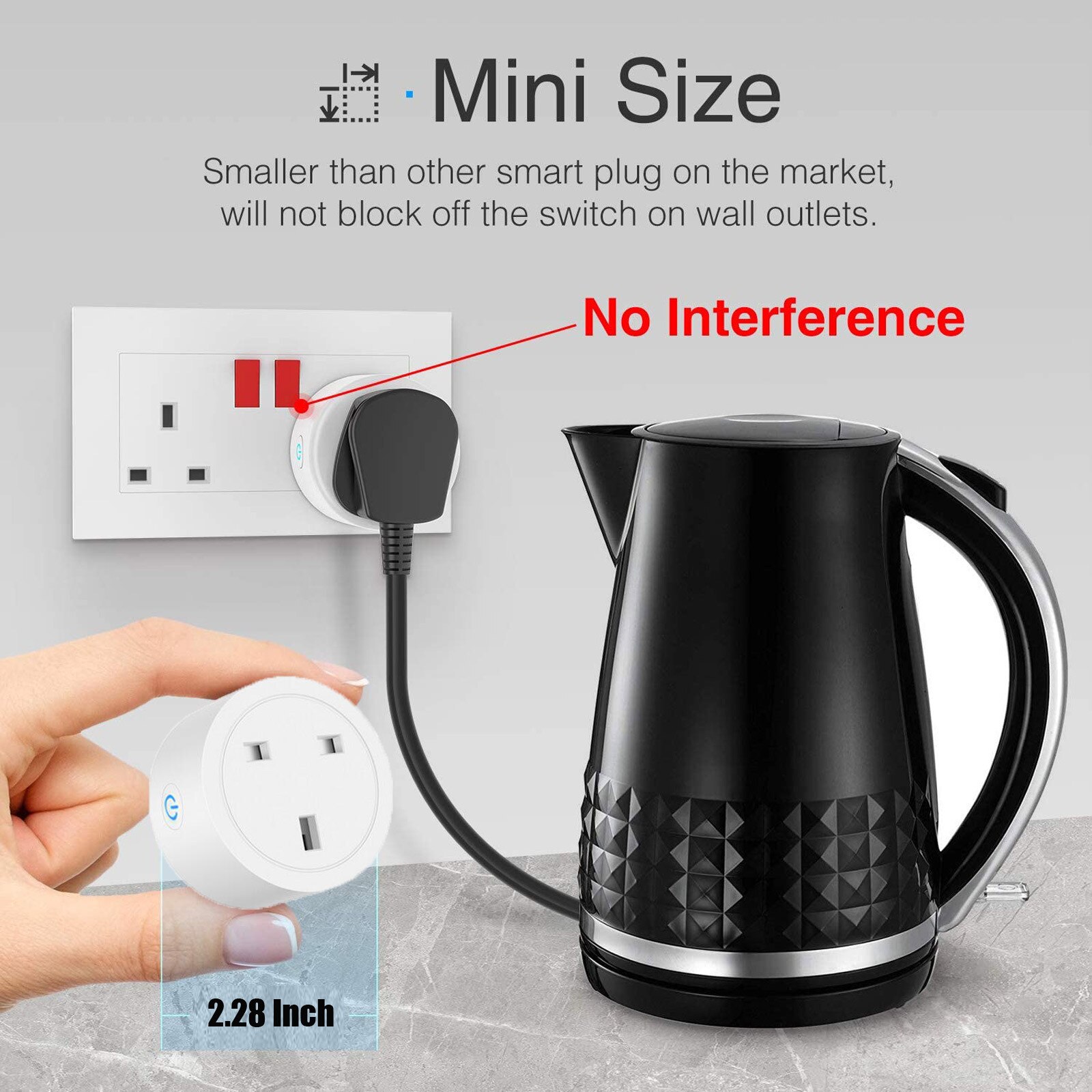 WiFi Plug Socket Work Socket Remote Control Timer Function Energy Monitoring Second Change Intelligent Remote Control