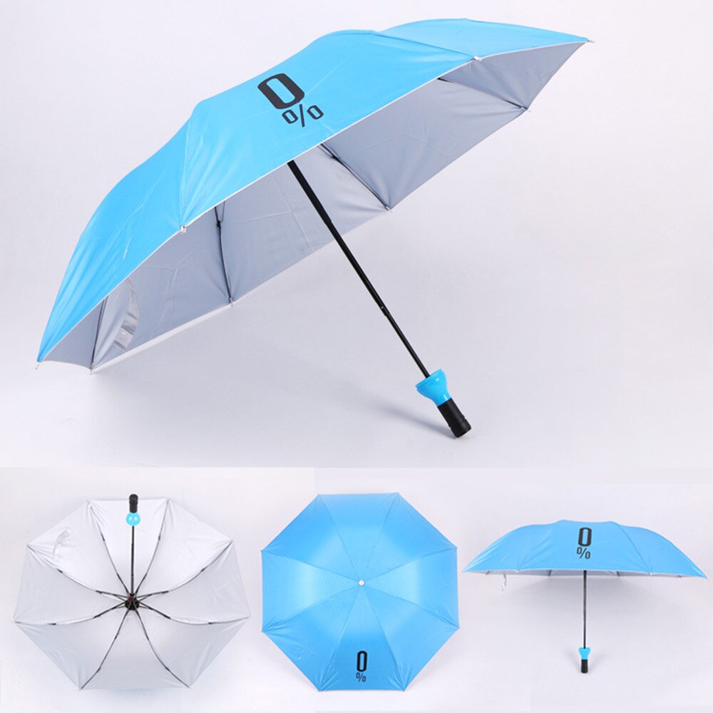 Sød paraply vinflaske paraply bærbar 3 foldbar sol-regn uv mini vindafvisende paraply