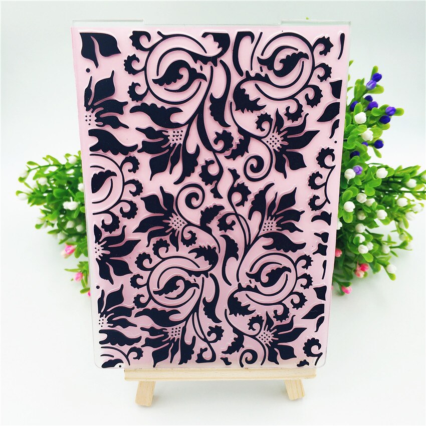 plastic Flower vine template craft card making paper card album wedding decoration clip art relief clip Embossing folders