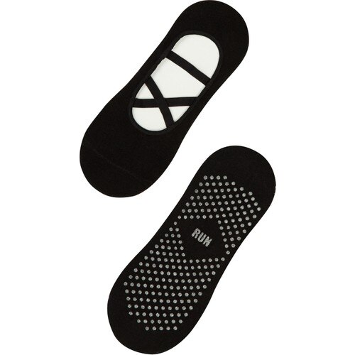 Pni – chaussettes de ballerine noires à paillettes actives, élégantes, respirantes, en coton, pour femmes