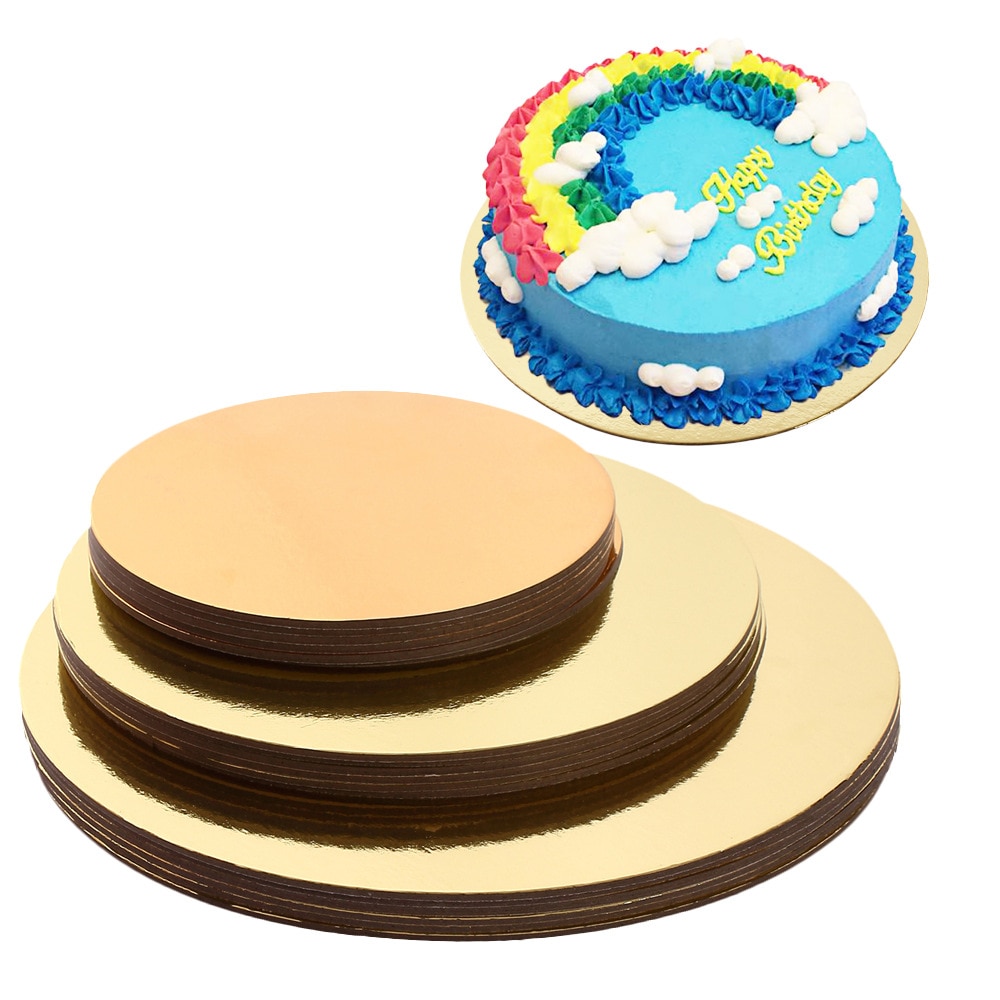 18pcs Board Rounds Circle Cardboard Base Holders Plate Tray 3 Sizes For Cake Decorating Baking Supplies & Pizza Disc Liners